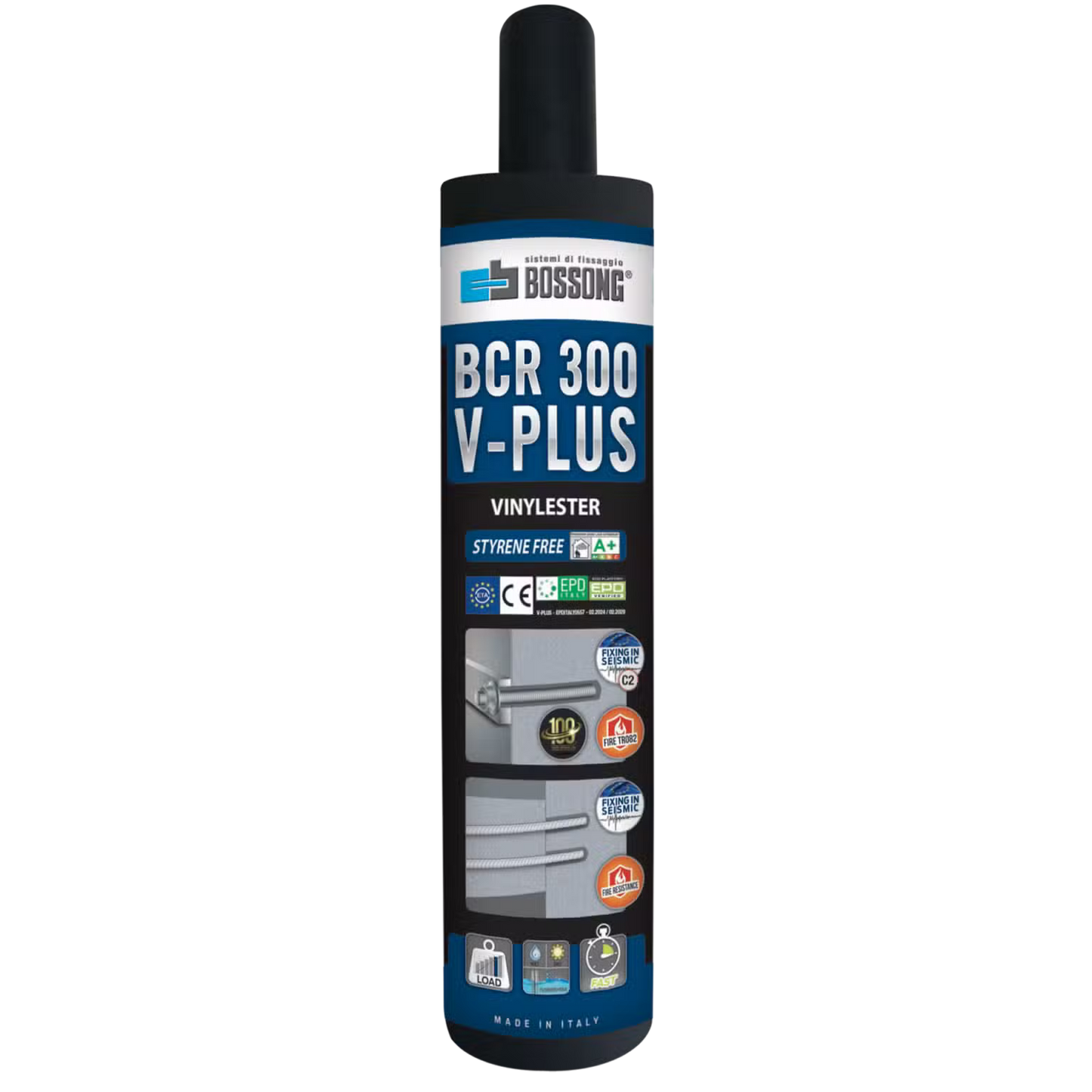 Chemical anchor glue Bossong V-PLUS CE & ETA cert. Vinylester