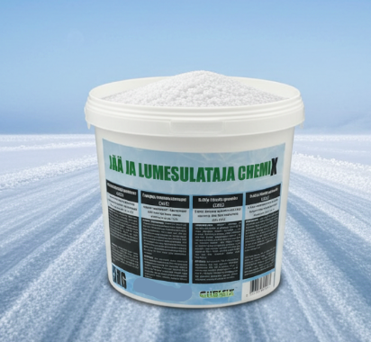 Jääsulatusgraanulid "Chemix" (Kaltsiumkloriid, CaCl2) - CHEMIX
